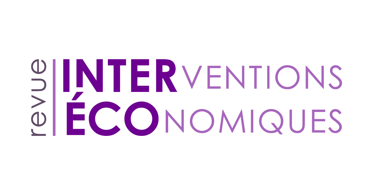 Revue Interventions économiques